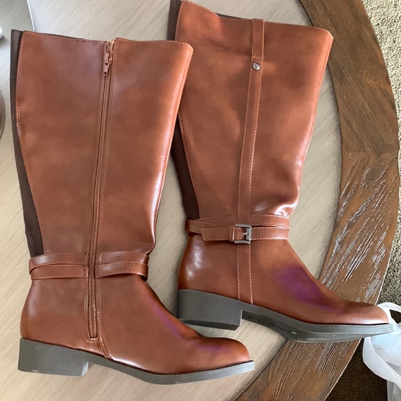 American Eagle Brown Tall Boots Horse Riding Style New Sz 7.5 - Picture 1 of 7
